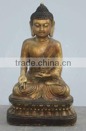 Chinese Antique Antique Brass Buddha Statue
