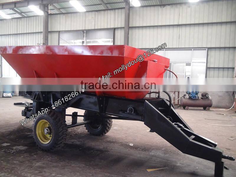 tractor mounted truck spreader compost spreader