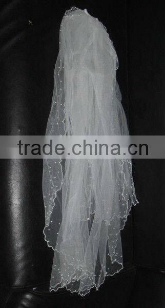white wedding veils
