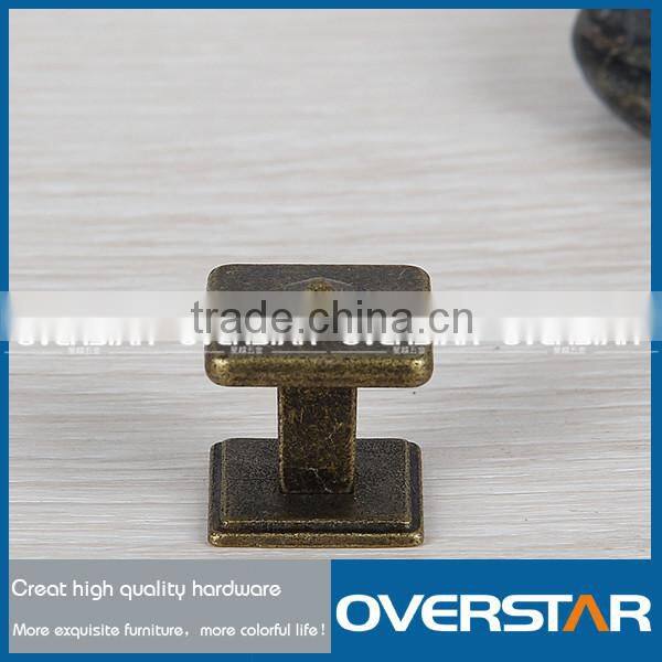 Zinc Alloy Classical Square Furniture Handle Knob