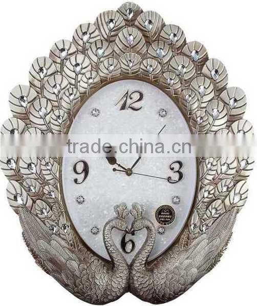 Hot selling wood floor mat alarm clock with pendulum