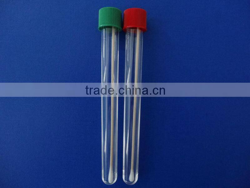 medical sterile transport cotton swab tube