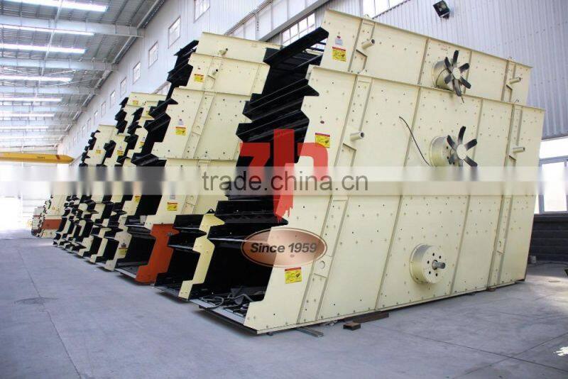 linear vibrating screen for classifiting the different sizes of ores