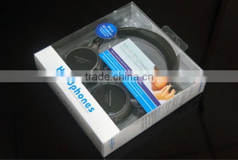Micro SD player FM stereo radio headphones