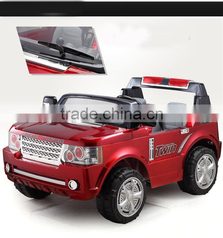 Best gift land rover ride on toys for twins JJ205 with two seats ride on car