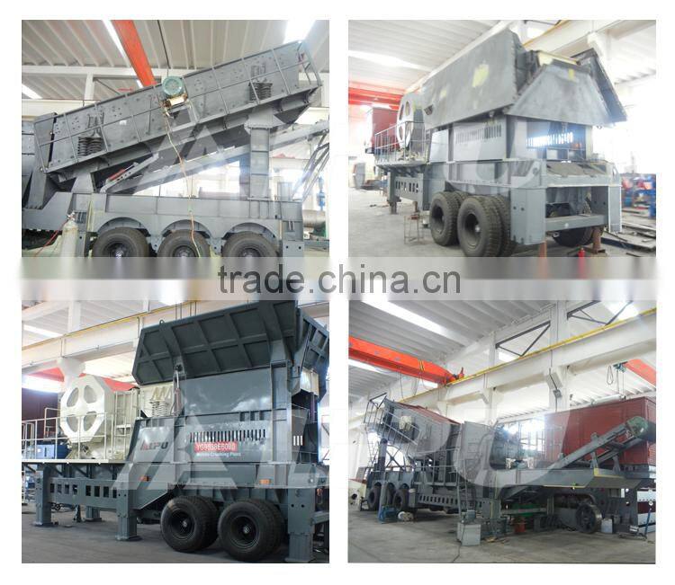 China 95-550TPH Mobile Concrete Crusher Plants for Sale with Special Design