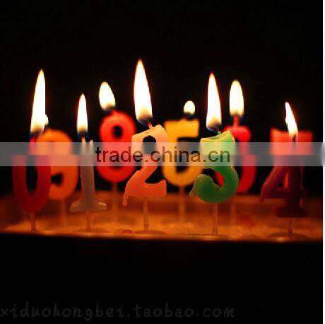 Colorful Number Candle With Cheap Price
