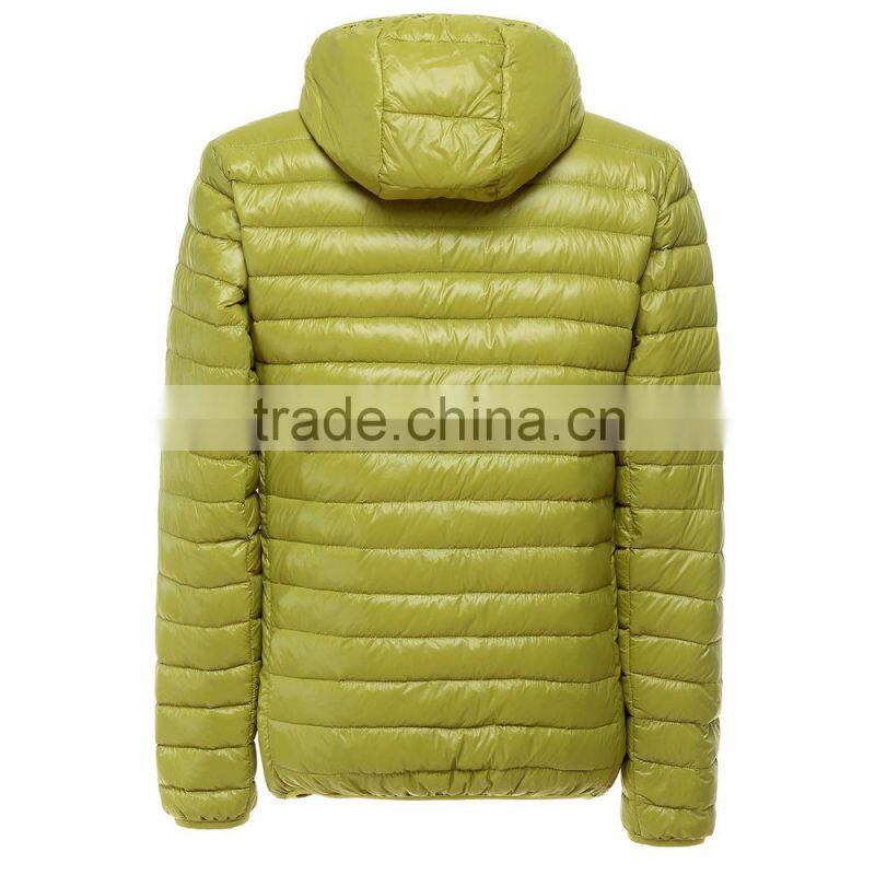 hot sell unisex softshell men and women winter, folding down jacket, ultralight with hood outdoor waterproof jacket