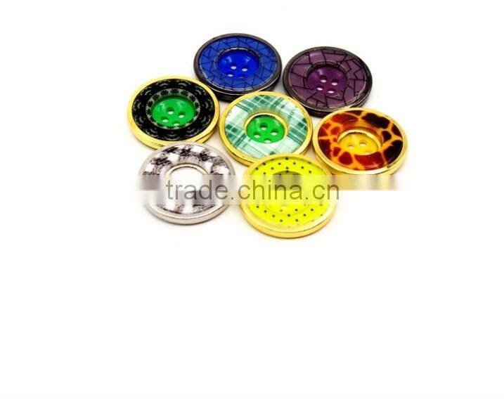 4 holes alloy metal button for shirts