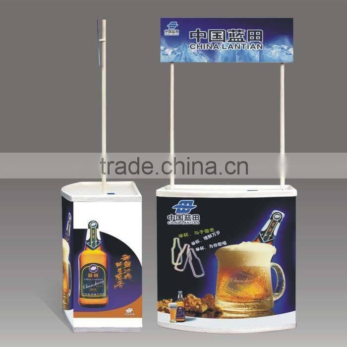 EZ fashion high quality and durable PVC exhibition promotion table