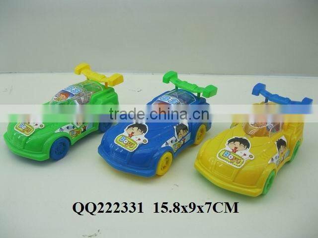 New plastic kids pull line toys car with light can put sugar,Pull line toy car