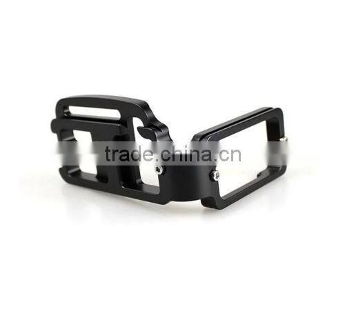 L plate bracket made for Nikon D750 camera body Arca Sunwayfoto RRS head