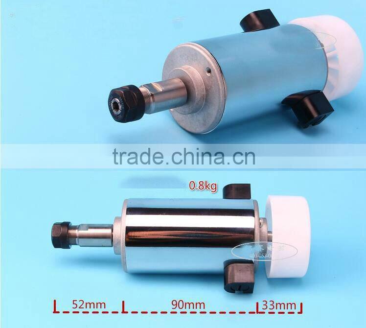 52mm 300w 0.4Nm ER11 9000rpm dc 48v air cooled spindle motor for cnc