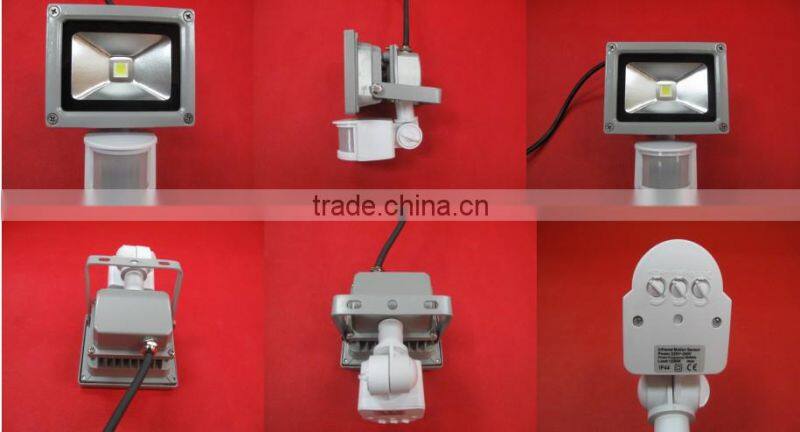 Best quality 10w motion sensor led flood light with IP 65