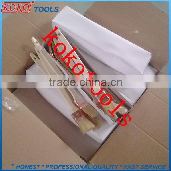 koko08 wooden handle acrylic bristles copper ferrule angle radiator paint brush