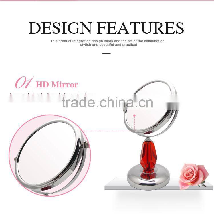 Fancy desktop decoratiive acrylic makeup mirror