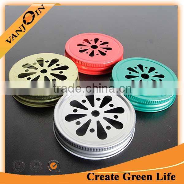 Wholesale 70mm Gold Daisy Lid For Mason Jar