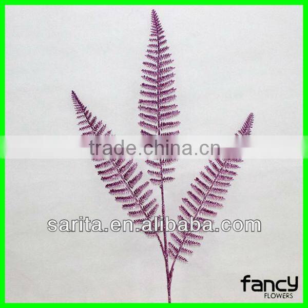 hot sale artificial metal leaves wall decoration