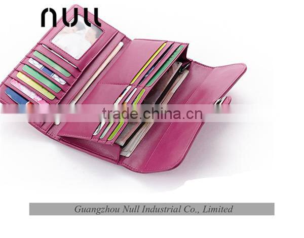 Popular fshion design pu travel leather purse
