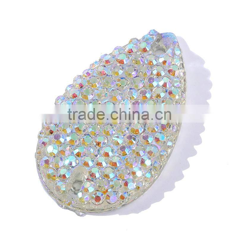 White AB Rhinestone ,10*18mm Rhinestone Sewing ,Starry Sewing Beads