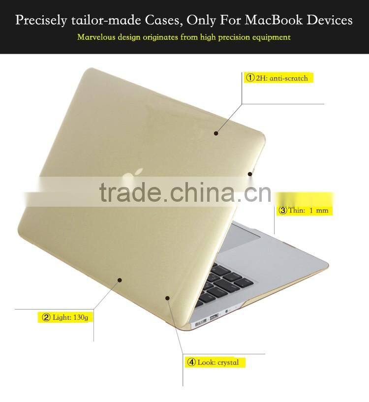For macbook pro clear pc case,case for MaCbook