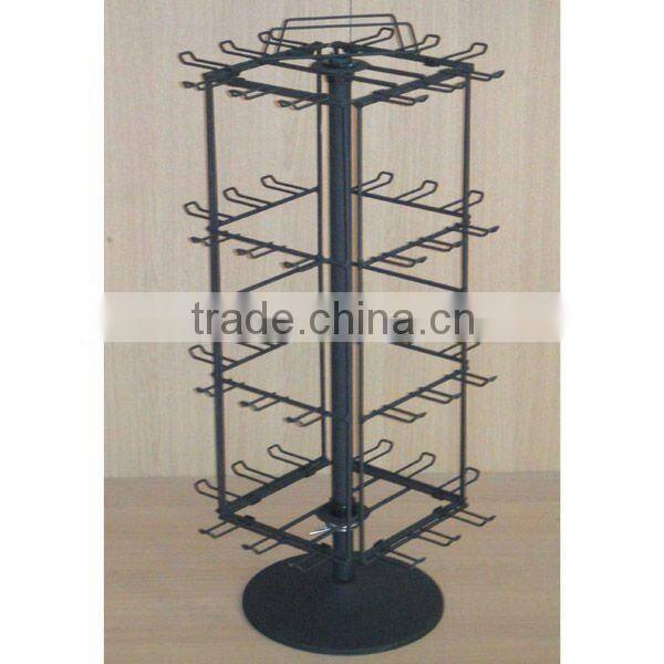 universal four sides spinning counter display rack manufacturer from china