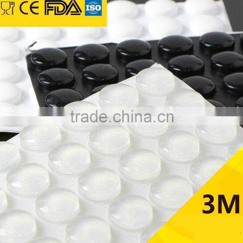 14*5.5mm Buffer Bumper Stop Cushion Glass Foot Cupboard Door Pads Adhesive Silicone Feet Bumper