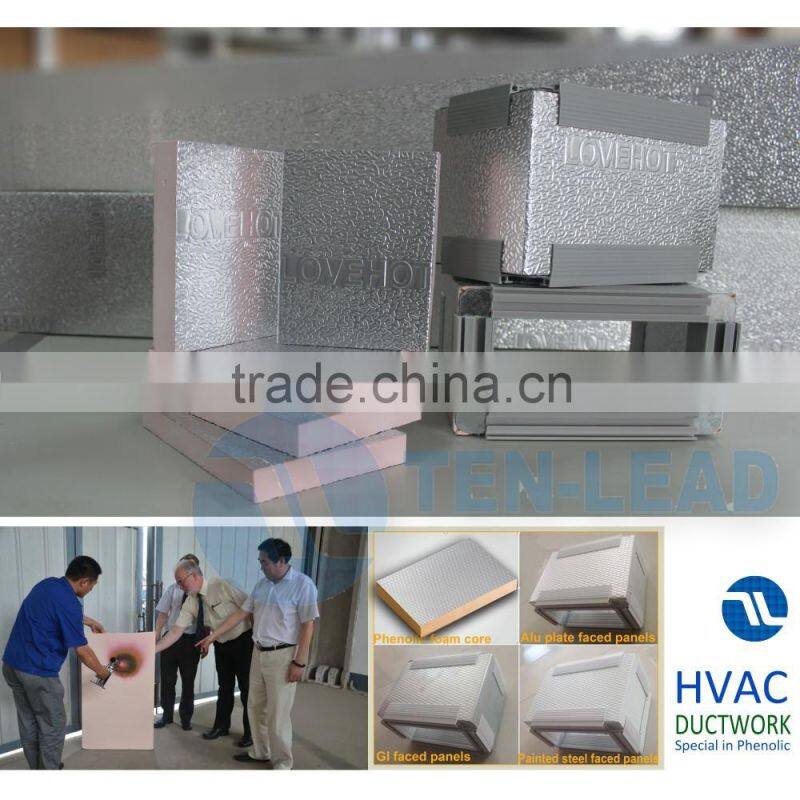 China GOOT Phenolic Foam Pre-insulated Koolduct Panel