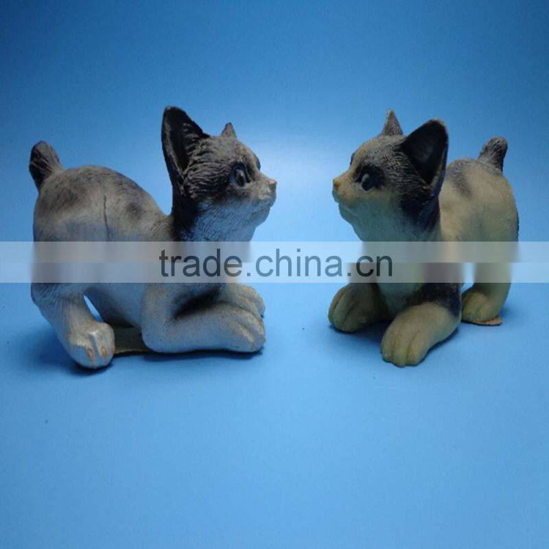 Resin dog or cat animal statue made of resin material