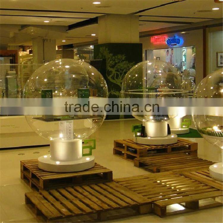 Custom 500mm clear acrylic hollow plastic balls, 500mm globe ball, clear transparent plastic ball