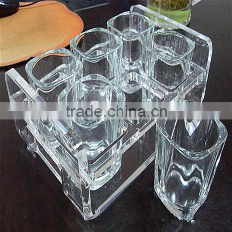 2016 High quality clear acrylic drink cup holder