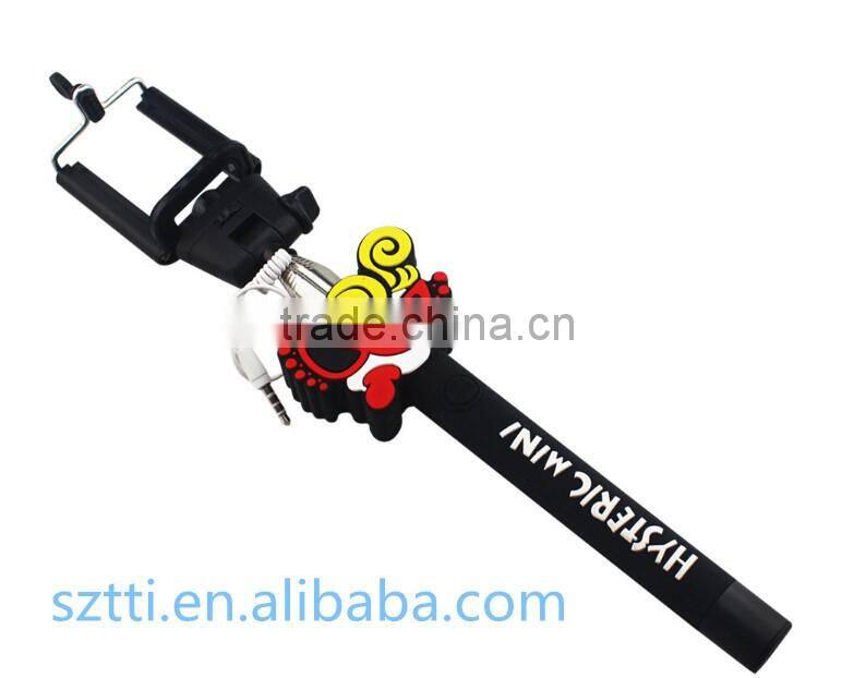 wired monopod selfie stick,monopod automated selfie stick 2016 for mobile phone