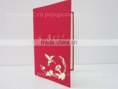 3d pop up card Birthday Porcupine (with musical) card
