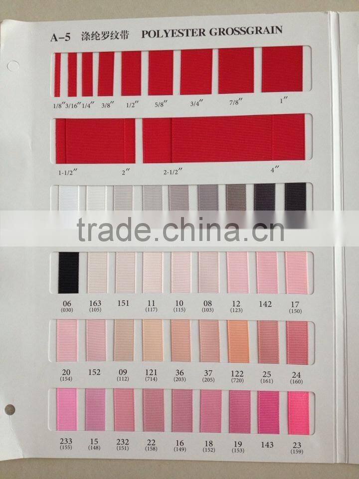 3/4" Yellow Wave Pot Polyester Grosgrain Ribbon