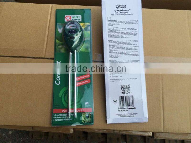 3 in1 Soil Garden Green Handle Probe Soil PH Moisture and Light Tester Meter