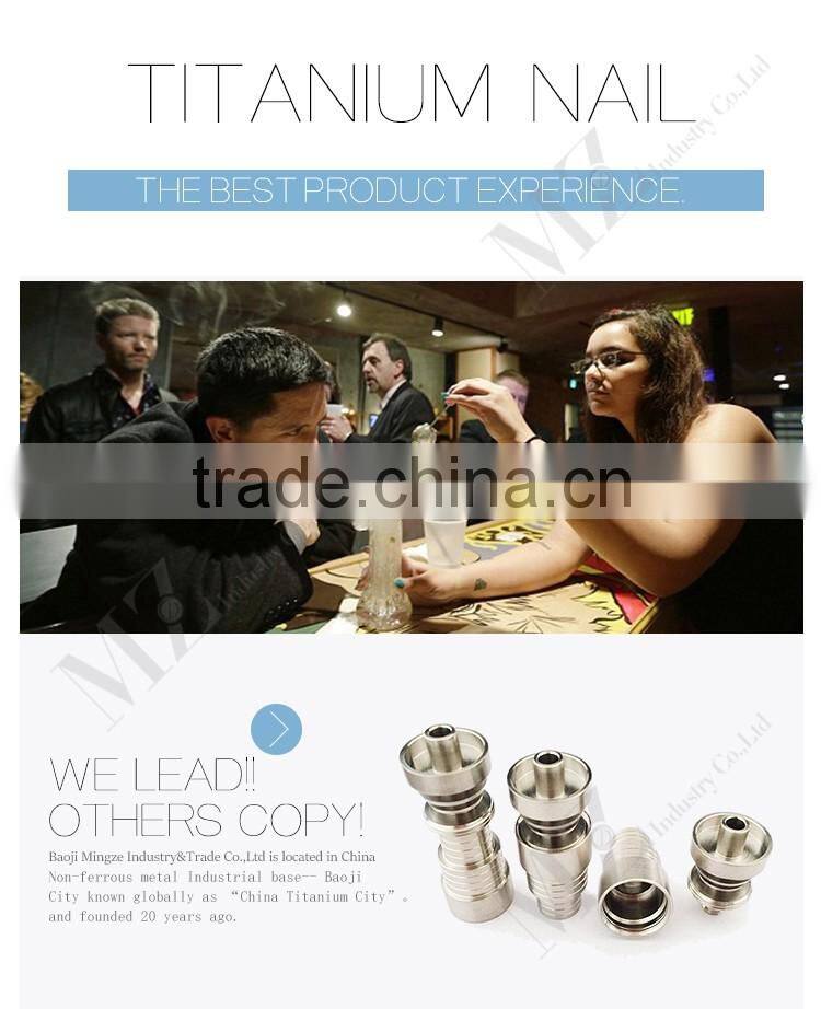 14mm/18mm female domeless titanium nail