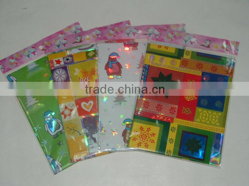 hot sale wholesale gift wrap paper/aluminium film/art paper/laser/bopp