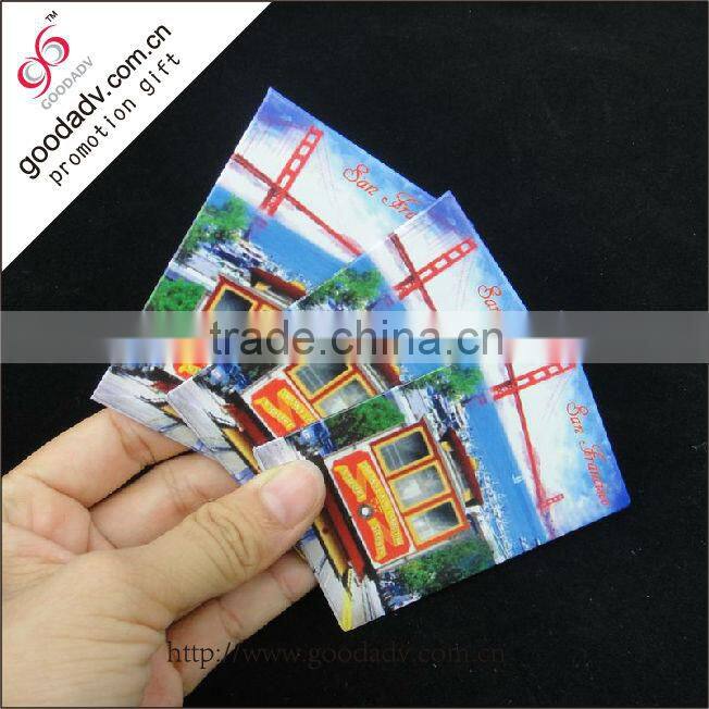 Customized promotional gifts souvenir metal tin plate fridge magnet