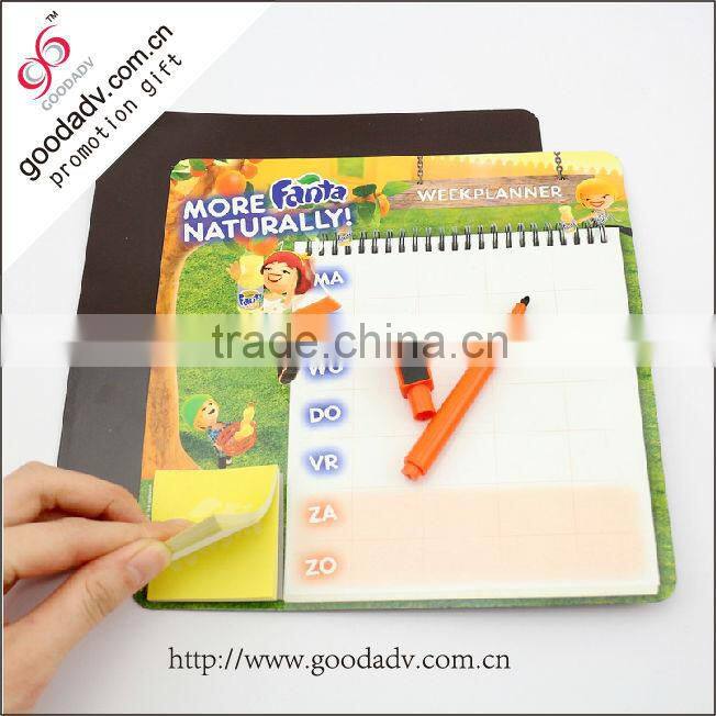 Fridge Magnetic notepad with pen attached