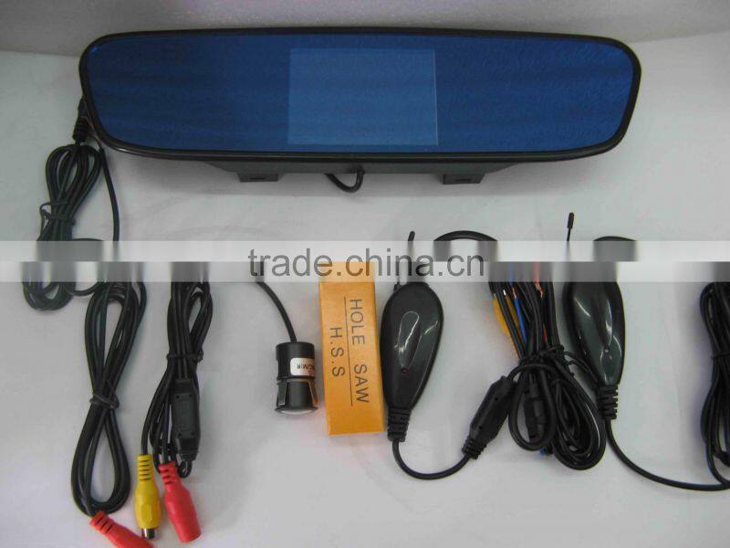 12voltage waterproof CMOS reversing camera rear view 3.5inch mirror TFT display system PSV-2-350