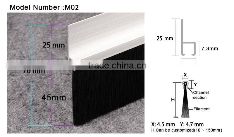 High Tenacity Escalator Safety Brush Elevator Lift Part