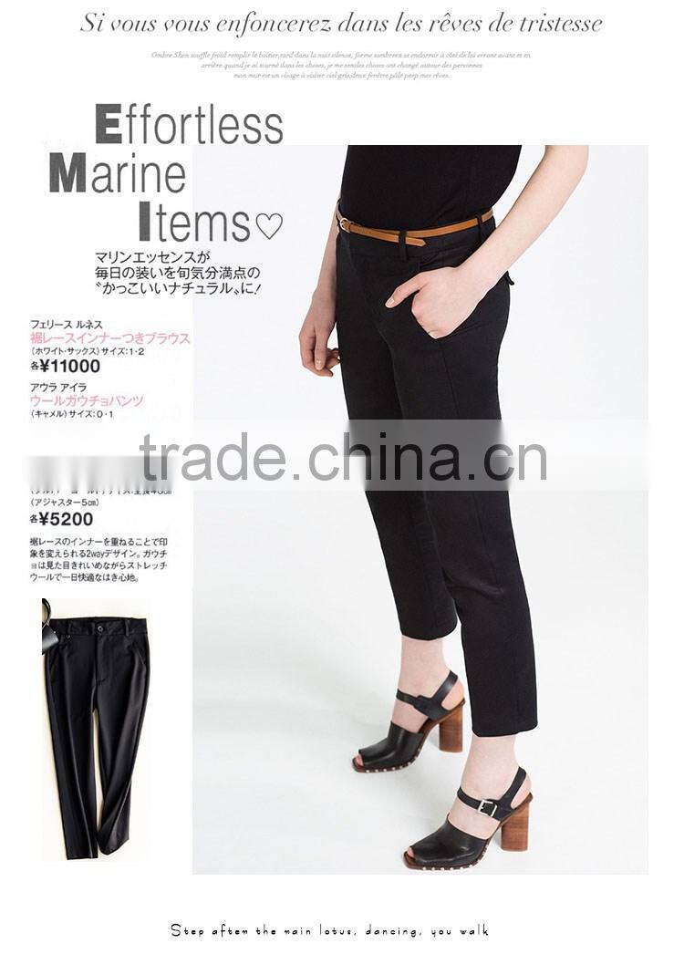 tech-A occupation commute show thin suit pants skinny all-match for ladies pants