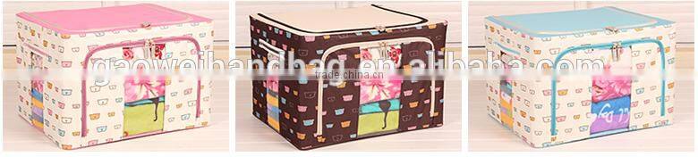 Eco friendly storage box;good quality custom printed foldable Oxford storage Box and Bin