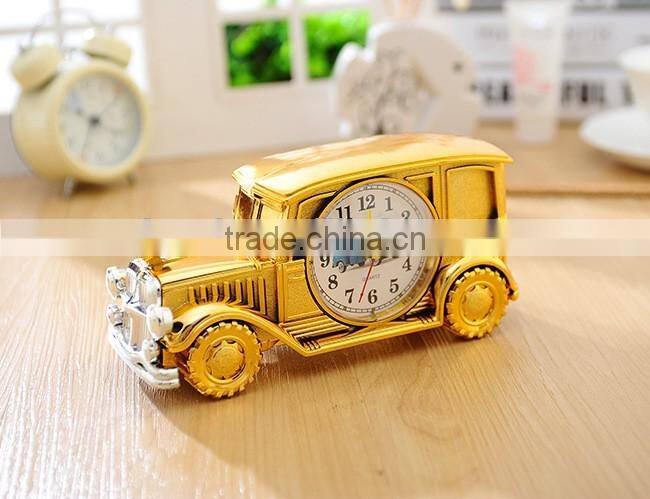 Classic car alarm digital pointer plastic table clock