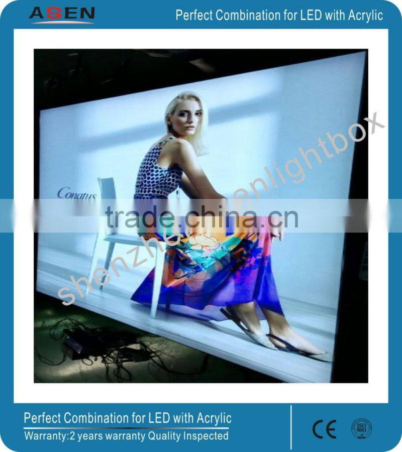 Light Sign Slim Aluminous Frameless Free Standing Tension LED Fabric Display