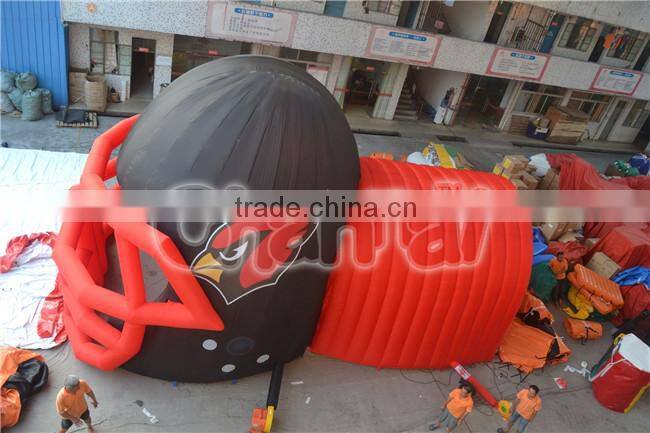 hot sale inflatable helmet tunnel, inflatable soccer tunnel, advertising inflatable helmet tunnel