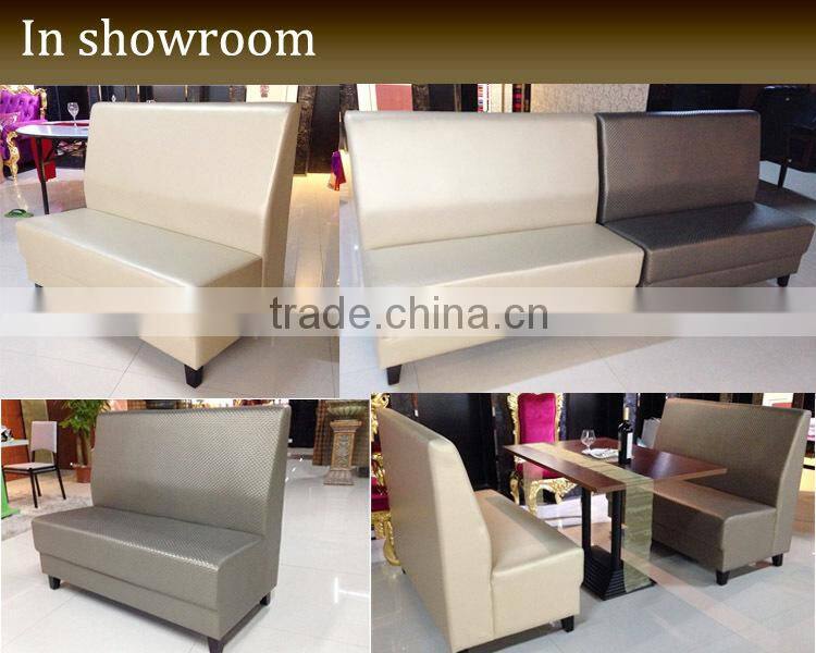 Restaurant Furniture Black Leather Booth Seating JC-J40