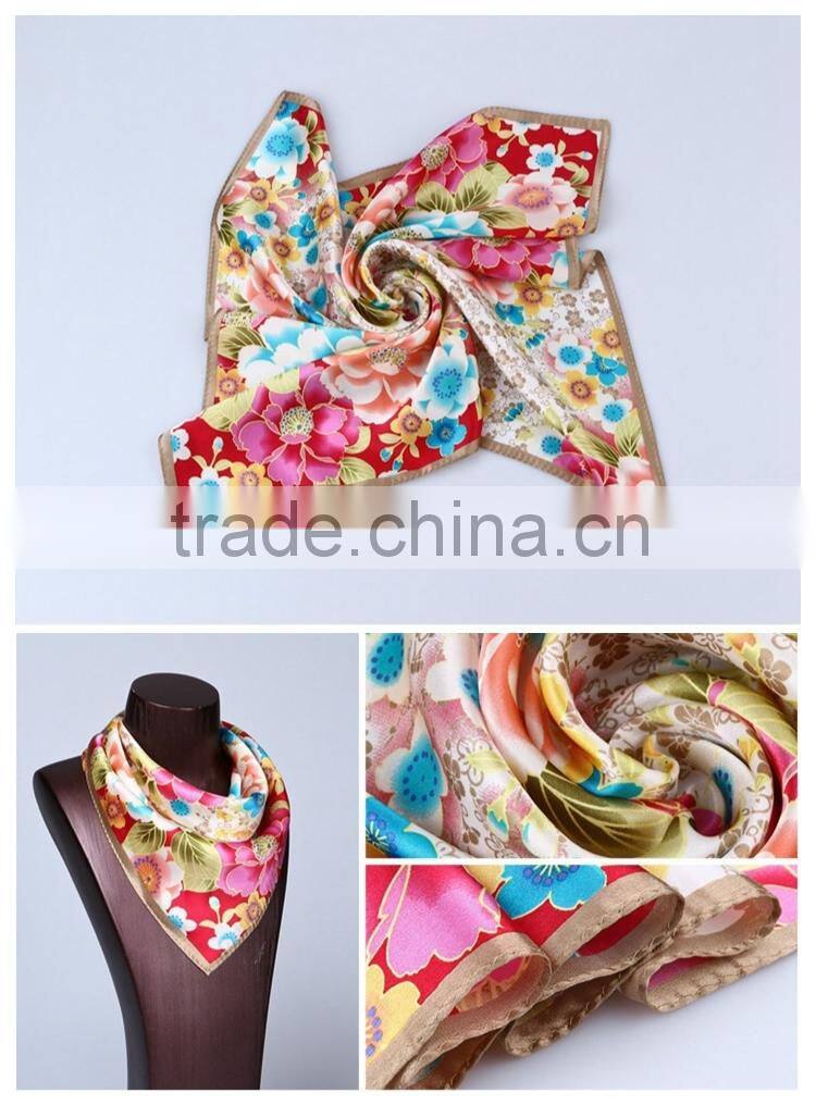 Square silk scarf, High quality sexy square silk scarf