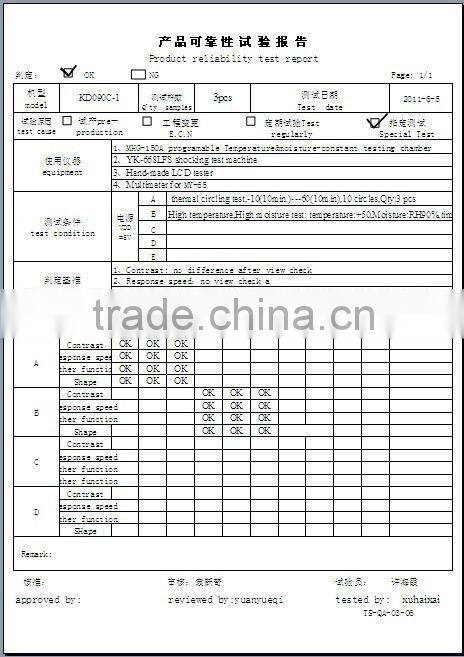 9.0 inch TFT LCD panel,WVGA 800*480 pixels,24 bit RGB interface,16:9 in landscape,Stock for sale and never end of supply