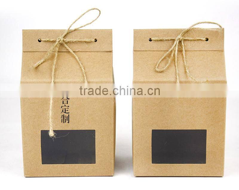 kraft paper box with PVC window